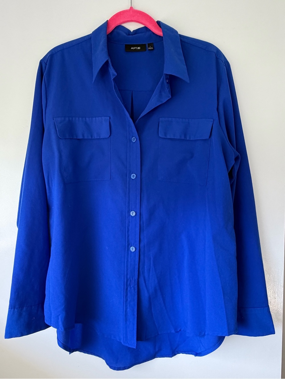 Apt. 9 Women’s Blue Button-Front Blouse - Size L